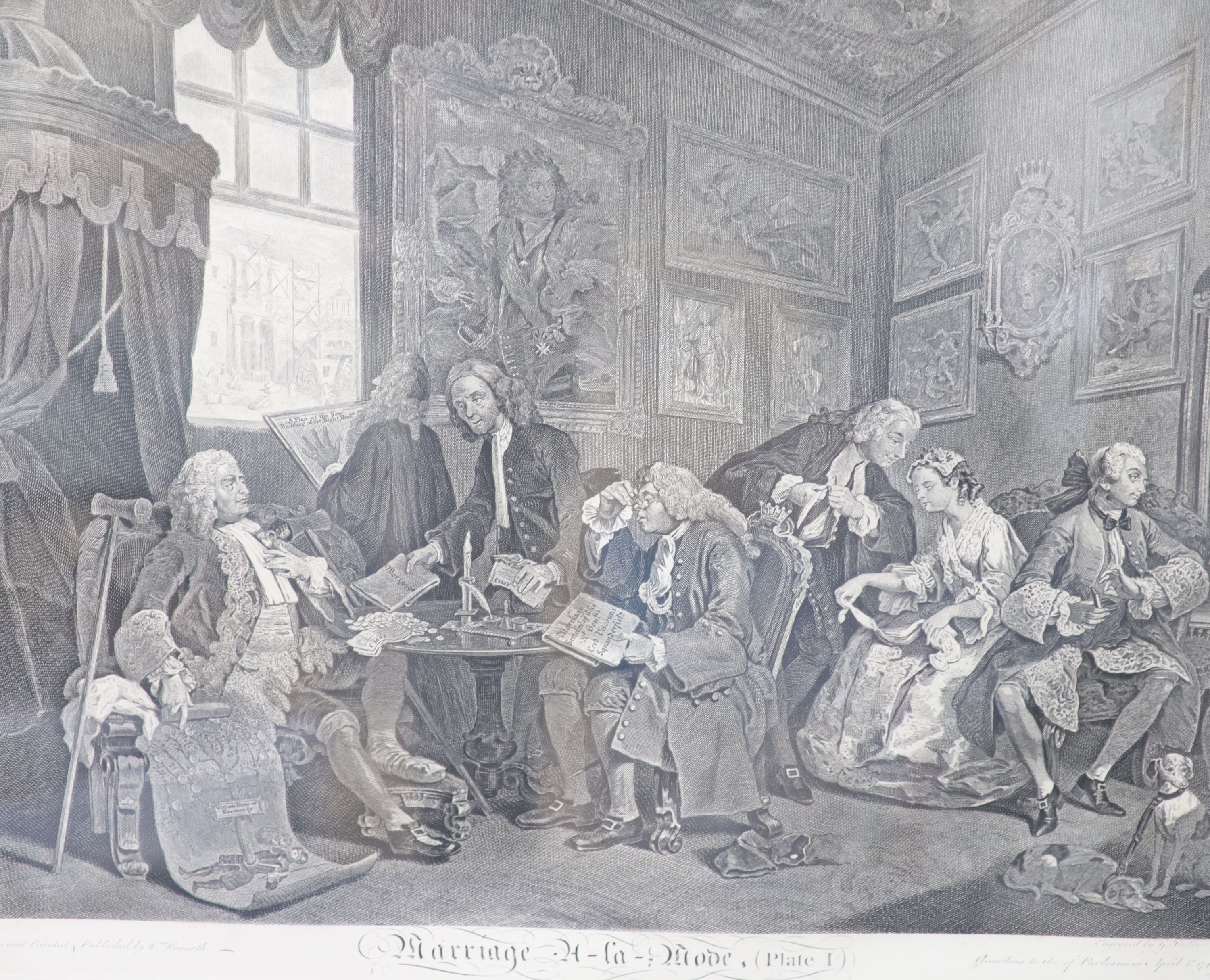 After William Hogarth, six engravings, 